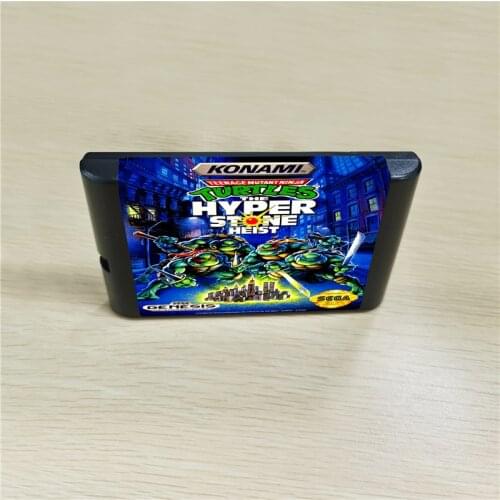 Turtles The Hyper Stone Heist - 16 bit MD Games Cartridge For MegaDrive Genesis console