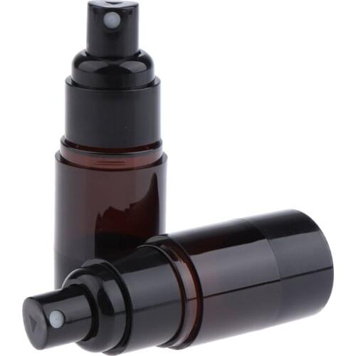 2pcs Empty Airless Lotions Cream Pump Sprayer Cosmetics Bottles Travel Containers