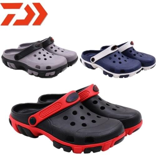 2021 DAWA Fishing Shoes Beach Sandals Outdoor Shoes Garden Quick Dry New Breathable Slipper Daiwa Men Summer Soft Water Shoes