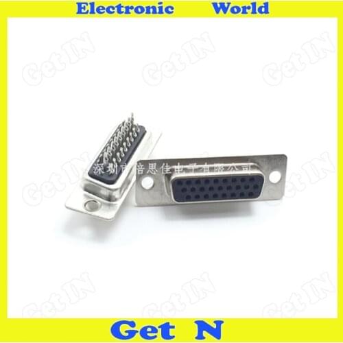 50pcs 26 Pin D-SUB HDB26 Male/Female Socket 26 Pack Solder Type Connector High-quality 3 Rows DB Socket