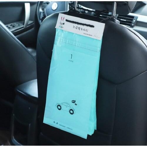 50psPortable Car Dustbin Garbage Bag Dust Seat Back Storage Rubbish bin Box Case Sundries Holder Organizer Pocket Bags Trash Can