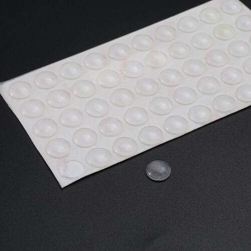 50pcs Self Adhesive Silicone Bumpers Rubber Feet Pads Set Home Table Chair Leg Protective Furniture Covers Door Stop Cushions