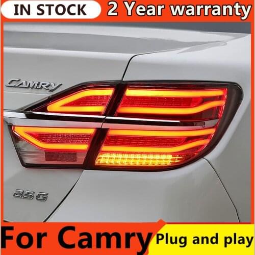 Car Styling for Toyota Camry Tail Lights 2015-2017 New Camry V55 LED Tail Lamp LED DRL Signal Brake Reverse auto Accessories
