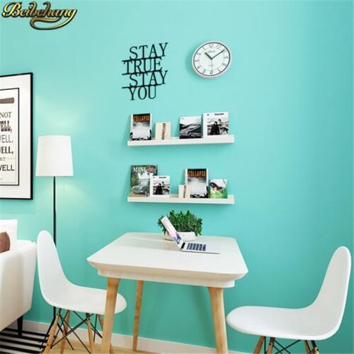 Beibehang Modern Light green plain Wallpaper For Walls Living Room solid color Wall paper Roll bedroom wallpaper 3D home decor
