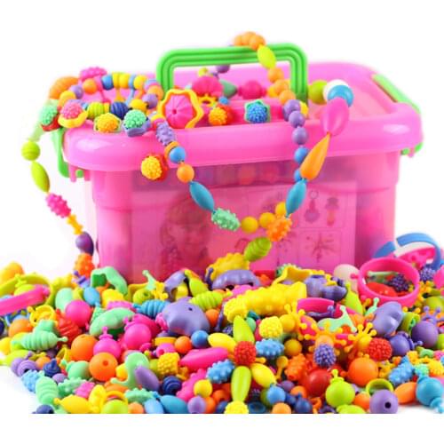 Cordless String DIY Handmade Beaded Toy With Storage Box Creative Girl Jewelry Bracelet Jewelry Making Toys Educational Gift