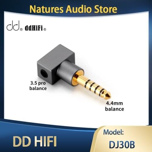 DD ddHiFi DJ30B TRRS 3.5PRO Balanced Female to 4.4mm Male Adapter, Dedicated to 3.5PRO Balanced Earphones Only