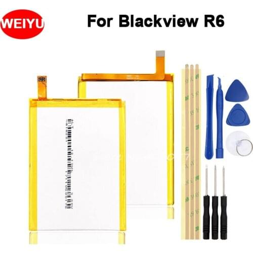 For Blackview R6 Battery Batterie Bateria Batterij Accumulator 3000mAh High Quality+ disassemble tool