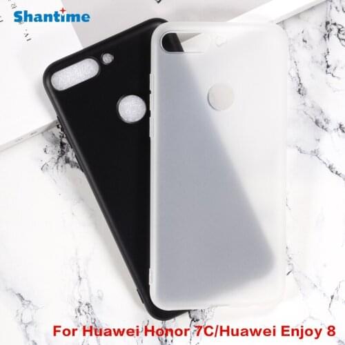 For Huawei Honor 7C 5.99" Pudding Silicone Phone Protective Back Shell For Huawei Y7 Prime 2018 5.99" Huawei Enjoy 8 Soft Case