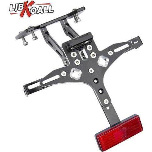 For Suzuki GSX-R GSXR 600 750 K8 2008 2009 2010 Motorcycle Fender Eliminator Registration License Plate Holder Bracket LED Light