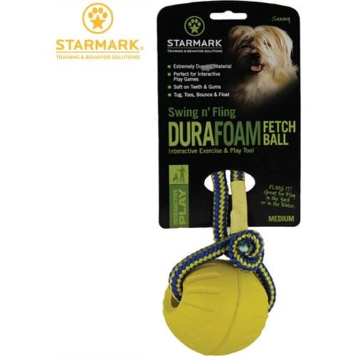 Starmark Swing 'n Fling Dura Foam Ball Dog Toy