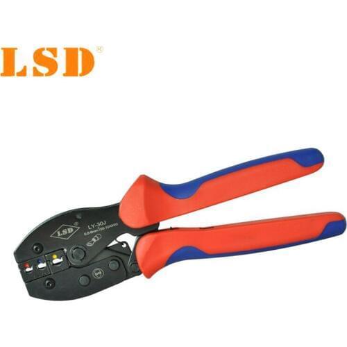 New type rachet crimping hand tools LY-30J effective crimp insulated terminal 0.5-6mm2 mini crimper pliers