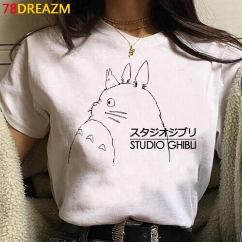 Miyazaki Hayao Totoro clothes female vintage aesthetic kawaii top tees