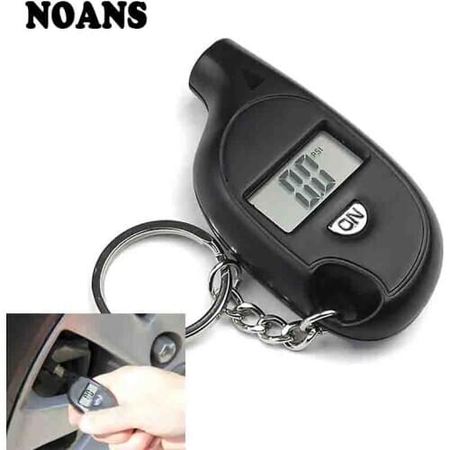 NOANS Mini Vehicle Digital LCD Display Tire Air Pressure Gauge Keychain For BMW E36 F30 F10 E30 X5 Ssangyong Volvo XC90 V70 XC60