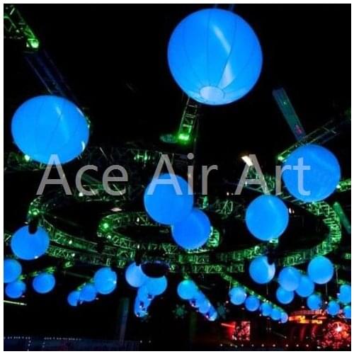 Newest Wholesale Customised hanging decor Inflatable ball,illuminating club sphere balloon for sale