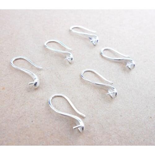 Wholesale DIY production jewelry accessories earrings found 925 silver earrings pearl jewelry crystal ladies gifts