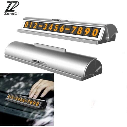 ZD 1Pc Car Parking Card Phone Number Switch Can Stand For Ford Focus 2 3 1 Fiesta Mondeo Ranger Kuga Seat Leon Ibiza Lexus RX NX