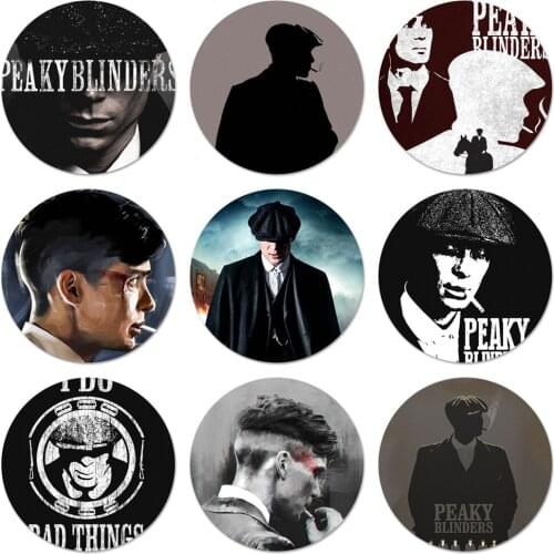 Peaky Blinders Icons Pins Badge Decoration Brooches Metal Badges For Clothes Backpack Decoration