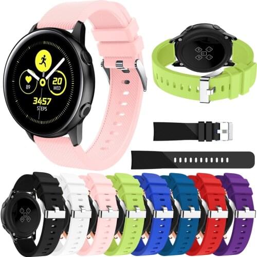 20mm Watch band For Samsung Galaxy Watch 42mm smart Silicone Replacement strap for Samsung Galaxy Watch Active watchbands Straps