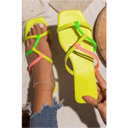 2021 Summer Flat Sandals Fashion Open Toe Slippers Outdoor Beach Vacation Womens Shoes Plus Size 42