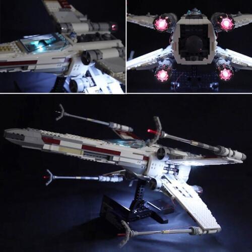 Led Light For Lego 10240 X Wing Red Five Star War fighter Compatible 05039 Building Blocks Bricks Toys (only light+Battery box)