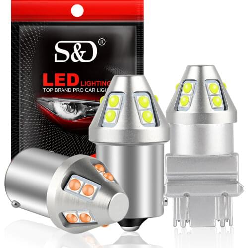 T20 LED W21/5W 7443 W21W 7440 PY21W P21W led BAY15D BA15S BAU15S Led Car LED Bulb P21/5W Turn Signal Light 1156 3157 P27W Lamp