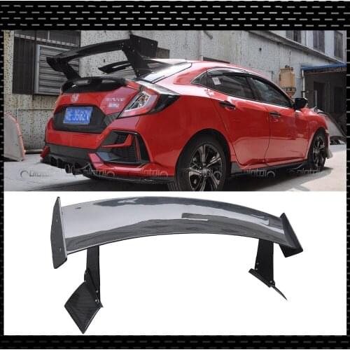 Carbon Fiber OTD Type Rear Spoiler Trunk Boot Wing Auto Tuning For Honda Civic FK7 FK8 5DR Hatchback 2016-2020