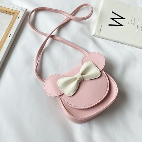 Female cute Mickey bow mini messenr shoulder bag new fashion cartoon children crossbody purse