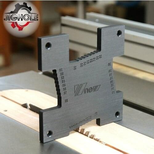 2pcs High Precision Height Gauge 5-36.5mm Fence Gap Gauge Depth Rule for Woodworking Router Table Saw Table Measuring Tool