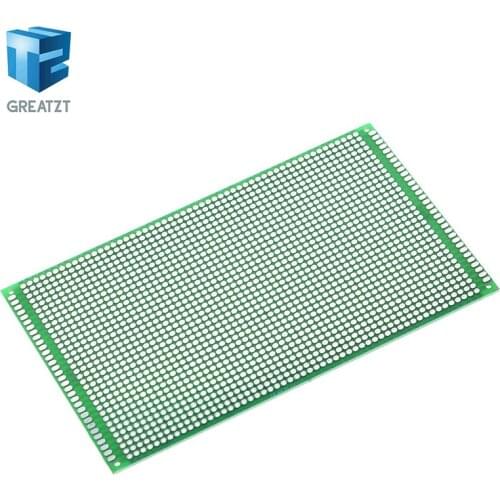 5PCS 9x15 cm PROTOTYPE PCB 2 layer 9*15CM panel Universal Board double side 2.54MM Green