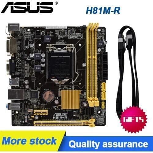 For ASUS H81M-R intel H81 motherboard Micro ATX LGA1150 DDR3 SATA Desktop Used Mainboard kit