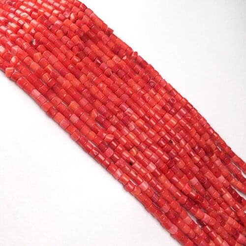 Natural Coral Bead Irregular Red Bead for Charms Jewelry Making DIY Necklace Bracelet For women Healing gift 3x3mm