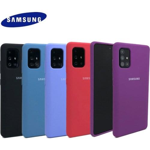 Samsung Galaxy A51 4G Liquid Silicone Case Original Silky Cover For A71 High Quality Soft-Touch Back Protective Fitted Shell