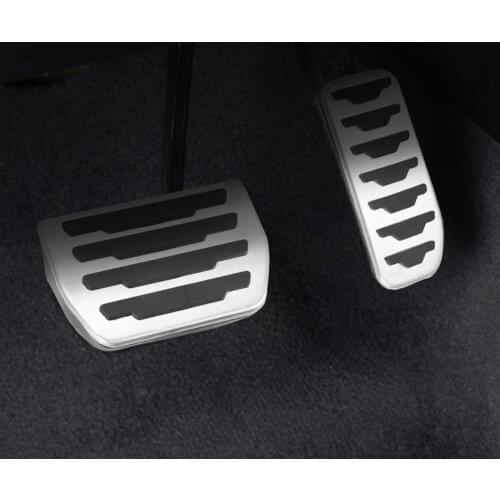 2pcs Car Aluminum Alloy Gas Fuel Brake Pedal Cover Fit for Land Rover Discovery Sport -2019 car accessories