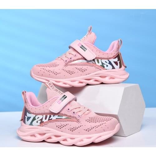 NEW Kids Girls Sneakers for Childrens Casual Shoes Boys Sports Flats Soft Non-Slip Sole Breathable Mesh PU Leather Size 26-37