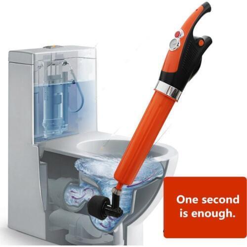 Electric Inflatable Toilet Plungers Blaster - Toilet Plunger, 20 Seconds Fast Inflatable Auger Cleaner For Bathroom Kitchen Sink