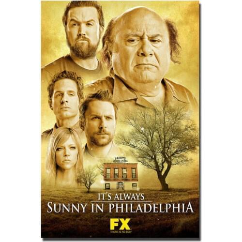F137 IT ALWAYS SUNNY IN PHILADELPHIA TV 2 Silk Cloth Poster Art Bedroom Decoration