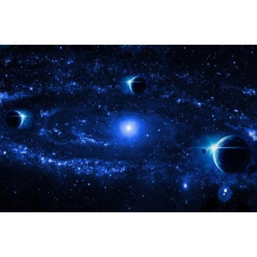 Fantasy galaxy star ceiling 3d mural blue 3d ceiling murals wallpaper