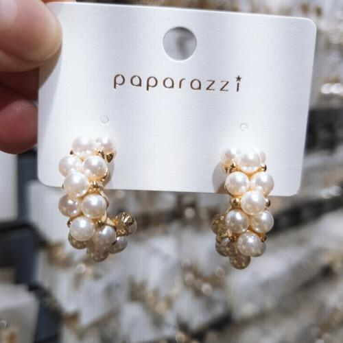 FSUNION 2020 New Arrival Vintage Japan Korean Hoop Earrings Handmade Sweet Simulated Pearl Circle For Women Jewelry Gifts