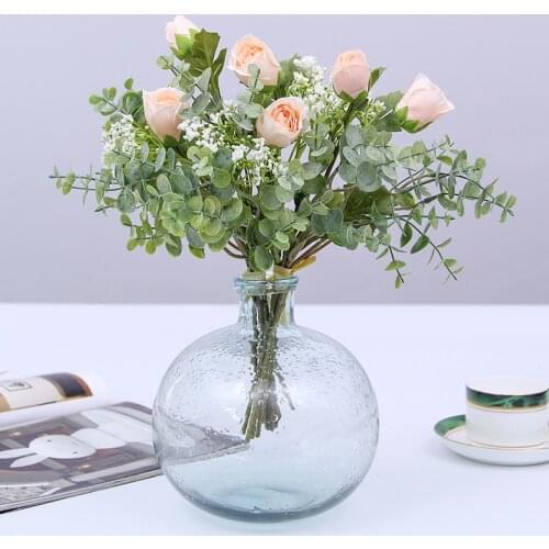 35cm Artificial Flower Lotus Gypsophila Bunch of Fake Flowers Artificial Plant Home Wedding Decoration Floral Art