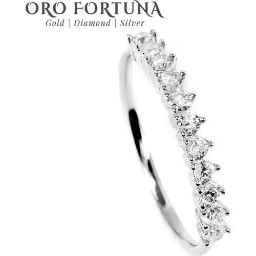 14 K Gold 0.27Ct Round Natural Diamond Engagement Ring for Women Gift for Her Beautiful Fine Elegant Minimalist Classic Stacking