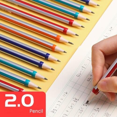 1pc 2.0mm Mechanical Pencil Kawaii Pencils For Writing Kids Girls Gift School Supplies Korean Stationery