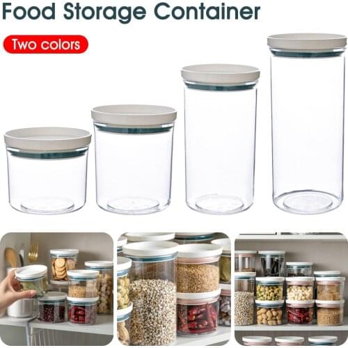 250/350/550/700ml Food Storage Tank Storage Box Kitchen Pantry Organizer With Airtight Lid Stackable For Kitchen Storage Tools