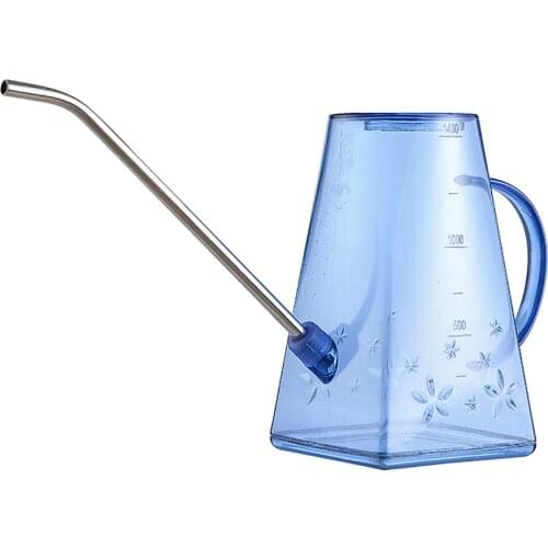 Watering Can Long Spout Sprinkler Easy Indoor/Outdoor Transparent For House Garden Plants Flower Succulents Plastic Pot