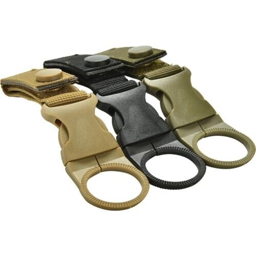 Multifunction Practical Nylon Webbing Buckle Bottle Hanging Bottles EDC Outdoor Tactical Tools Wholesale 3Colors 1Pc