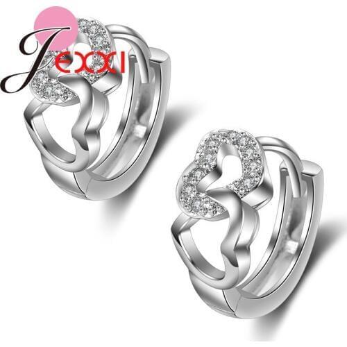 Trendy Romantic Design Brand Luxury Micro AAA CZ Stone Hoop Earrings for Women Fashion Wedding Dance Party Jewelry