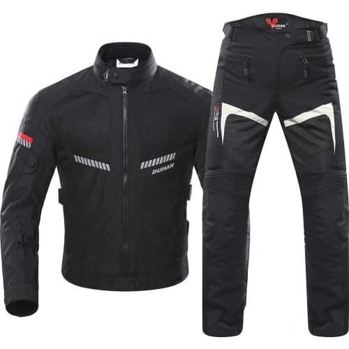 DUHAN Motorcycle Jacket Men Summer Riding Jacket Body Armor Protective Gear Motocross Jacket Protection Equipment Chaqueta Moto