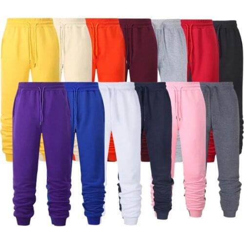 Mens jogging casual pants fitness mens sportswear sports pants bottoms fleece sports pants trousers black gym jogging pants