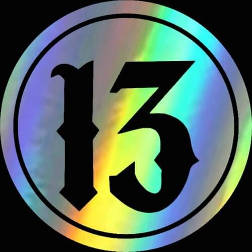 Car Stickers Number 13 Motorcycle Auto Decal Funny Vinyl On Car styling for Car Decorations Stickers Motorcycle Acarccessories