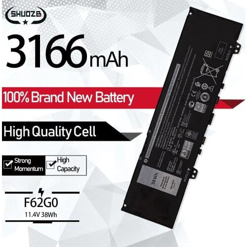 F62G0 Original Cell Laptop Battery for Dell Inspiron 13 5370 7370 7373 Vostro 5370 F62GO RPJC3 RPJC3 Notebook Battery 11.4V 38WH