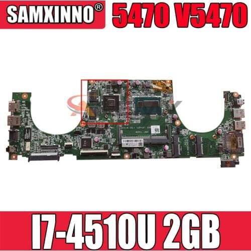 Original Laptop motherboard For DELL Vostro 5470 V5470 Core I7 Mainboard CN-0Y8VHY 0Y8VHY DAJW8CMB8E1 N14P-GV2-S-A1 2G RAM